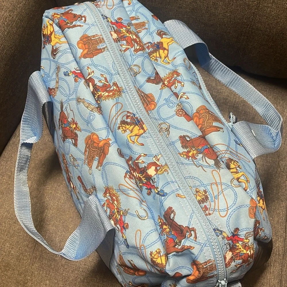 Wildkin Overnight Duffel Bag- Cowboy Bucking Bronco
